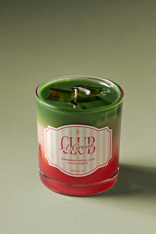 Strawberry Matcha Latte Candle: Pear and Freesia