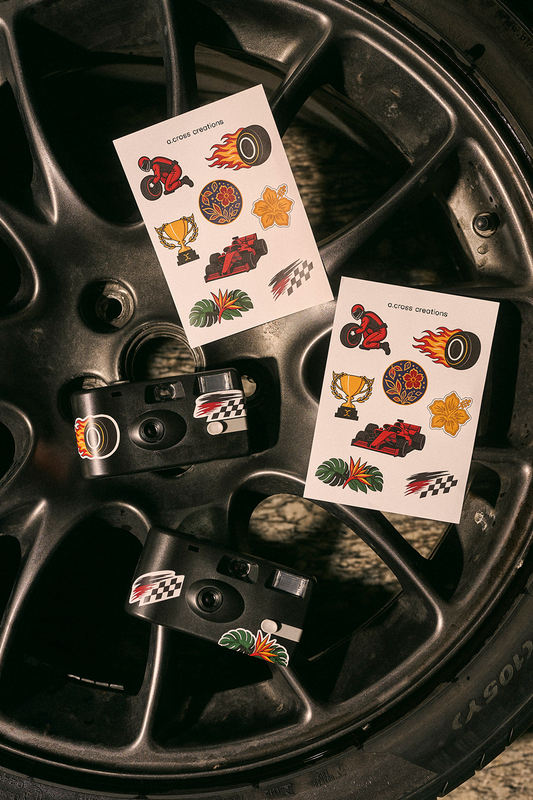 Disposable Film Camera & Sticker Pack